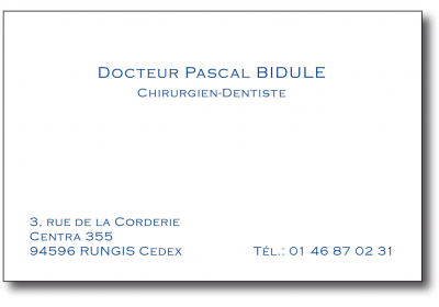 CARTES DE VISITE (5.5 x 8.5...