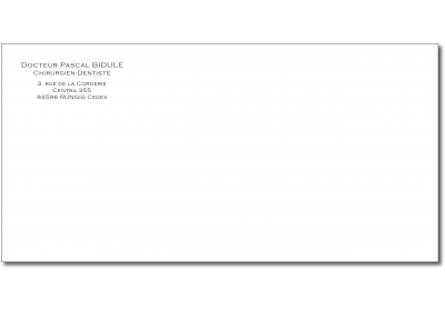 Enveloppes (110 x 220 Noir R°)